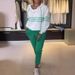 Women's Clothing Autumn New Fashion Color Matching Hooded Long Sleeved Sweatshirt Casual Pants Sports Two Piece Suit For Women_ecoleips.com