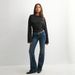 2025 Cross-border European And American Women's Fashion: Stylish Waist-cinching, High-end Bell-sleeve T-shirt With A_ecoleips.com