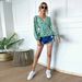 Voya Women's European And American Shirt With Straps, V-neck Lantern Sleeves, Long Sleeved Top, 2026 New Spring Outfit_ecoleips.com