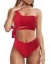 Women's Clothing One Shoulder Strap Bikini Split Swimsuit Vest Swimsuit_ecoleips.com
