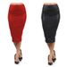 Aria Basics Aria Basics Foreign Trade Bodycon Midi OL Matte Leather Sexy High-waisted Knee-length Skirt, European And American Style_ecoleips.com