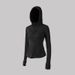 Women's Clothing Autumn And Winter New Style Drawstring Hooded Jacket Solid Color Zipper Cardigan Yoga Sports Fitness Clothes Jacket For Women_ecoleips.com