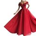 2025 New European And American Wedding Dress Sexy One Shoulder Large Swing Art Examination Stage Host Performance Clothing_ecoleips.com