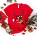 European And American Cross-border Foreign Trade Women's Clothing Christmas Merry Round Neck Printed Ladies Short Sleeve_ecoleips.com