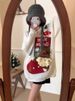 girl Cross-Border Loose Thickened Christmas Stocking Snowman Doll Pocket Decoration Red New Year Knitted Sweater For Women_ecoleips.com