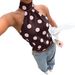 Women's Halter Neck Polka Dot Print Vest Y2K Summer Top Sleeveless Tie Waist Sexy Backless Style_ecoleips.com