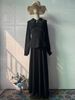 Women's Clothing Elegant Long Dress Summer Soft Feminine Waist Cinching Fashion_ecoleips.com