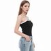 Aria Basics Aria Basics Two-tone Camisole Women Chest Pads, Suitable For Outer Wear, 2026 Summer New Style, Sexy Base Layer With An Asymmetrical_ecoleips.com