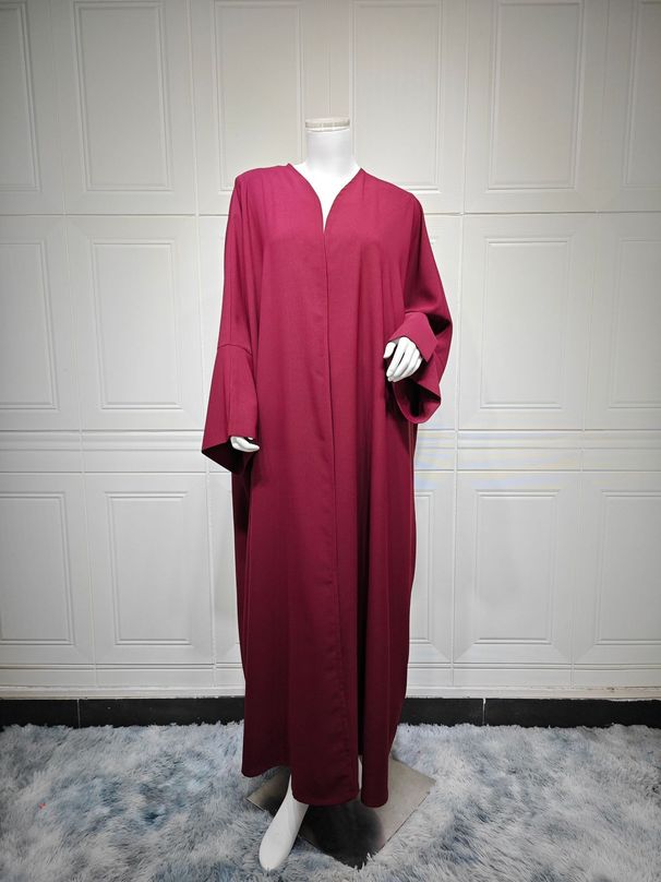 Women's Clothing Muslim Arab Women Abaya Cardigan Robe Outer Wear Robe_ecoleips.com