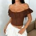 Spice Girl Sexy One-word Neck Sling French Ruffle Edge Breasted Waist Slim Vest_ecoleips.com