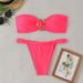 Sexy Strapless Two Piece Swimsuit New European American Style Bikini Set For Women_ecoleips.com