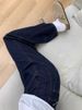 American Retro Dark Blue High Waist Loose Women's Jeans 2025 Autumn Winter Stylish Wide Leg Pants_ecoleips.com