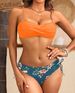 Women's Clothing Tube Top Twisted Bag Floral Swim Split Bikini_ecoleips.com