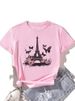 Summer European And American Cross-border Foreign Trade Plus-size T-shirt, Round-neck Casual Loose-fitting Short-sleeve_ecoleips.com