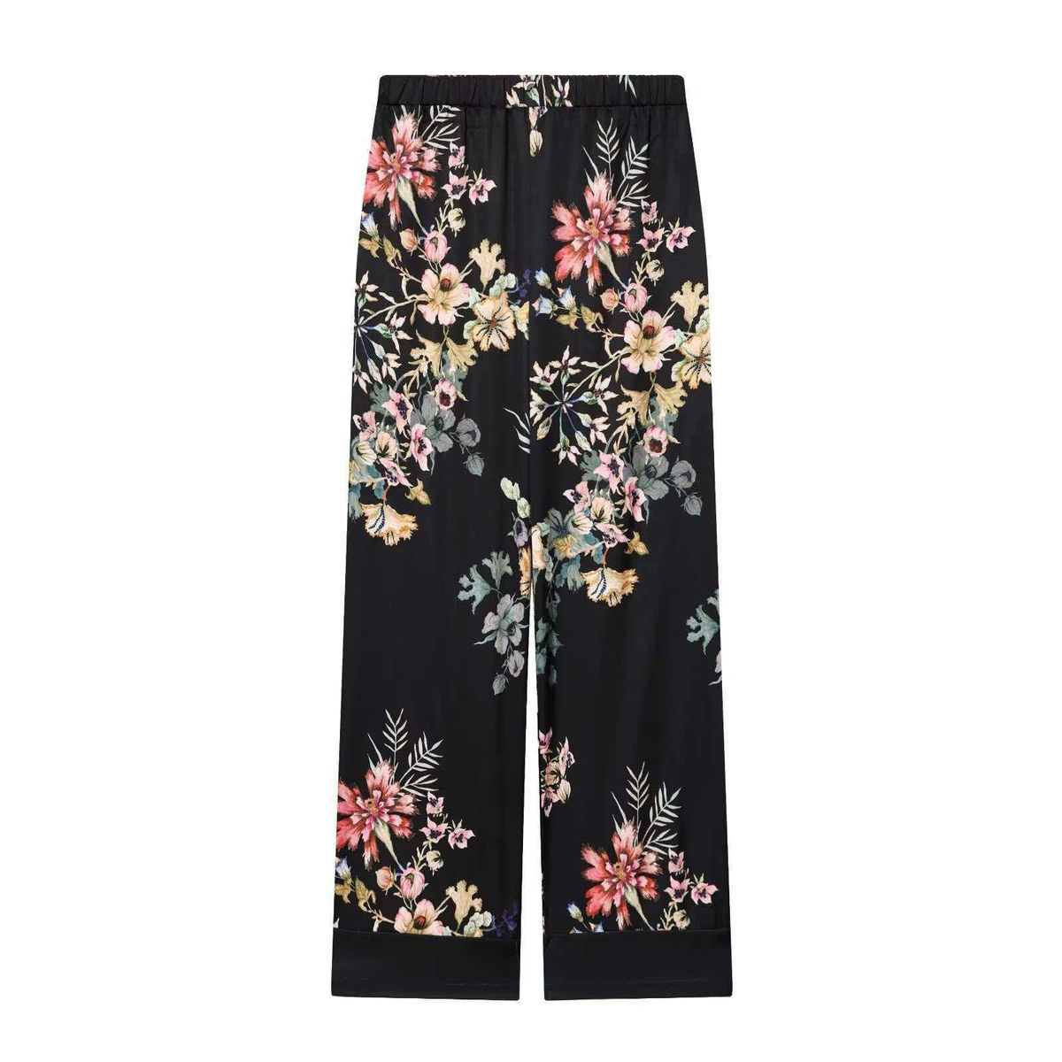 Women's Floral Satin Kimono Sleepwear Set – Luxe & Breathable Summer Pajamas | Loose Fit Lounge Set_ecoleips.com