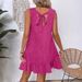 Women's Clothing Hot Selling Vest Skirt Ruffle Sleeve Casual Dress_ecoleips.com