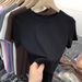 Essential Ribbed Crewneck Tee – Slim Fit Short Sleeve Top In 8 Colors | Breathable Stretch Viscose (M-Xxl)_ecoleips.com