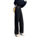 Women's Clothing High Waist Black Loose Wide Leg Jeans For Women Drape Slim Straight Daddy Pants_ecoleips.com