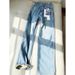 Women's Clothing Velvet Straight Jeans Autumn And Winter Light Blue Loose Slim All Match Thick Wide Leg Pants_ecoleips.com