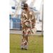 Women's Clothing new long sleeved leisure vacation two piece suit INS loose printed pocket solid suit_ecoleips.com
