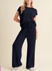 Women's Clothing Three Quarter Sleeve Commuter Casual Pants Loose Slim Long Pants_ecoleips.com