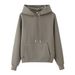 Women's Hooded Sweatshirt & High-Waist Lounge Pants Set - Oversized Pullover & Wide-Leg Trousers In White, Light Gray, Dark Gray_ecoleips.com
