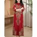 Women's Autumn/Winter Loose-Fitting Oversized Slimming Knit Dress With Ethnic-Style Jacquard Design And Sweater Skirt_ecoleips.com
