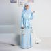 Women's Clothing Modest Abaya Dress Modest Two-Piece Set – Long Sleeve Top & Maxi Skirt With Tie Detail, Breathable Cotton Blend, Elegant Solid Colors_ecoleips.com