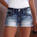 Women's Clothing Three Quarter Pants Denim Shorts Women's Sexy Slim Fit Shorts_ecoleips.com