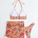 Verve New Women's Swimsuit High-End Printed Push-Up Backless Strap High-Waist Bikini Beach Swimwear Sexy Style_ecoleips.com