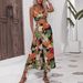 Women's Clothing 2025 Spring Summer Casual Patchwork Printed Strap Long Set Dress_ecoleips.com
