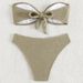 Women's Sexy Padded Bikini Swimsuit Two Piece Set European American Style Swimwear_ecoleips.com