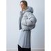 Women's Winter Puffer Jacket With Hood - RDS Certified 90% White Duck Down, Casual Bomber Coat, Water-Resistant Nylon, Multiple Colors_ecoleips.com