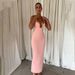 Summer New Style Women's Slim Fit Long Dress American Style Solid Color Sexy Cross Border Wholesale European And American_ecoleips.com