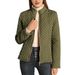 Women's Lightweight Quilted Puffer Jacket With Detachable Hood - Stylish Stand Collar Coat For Spring & Winter_ecoleips.com