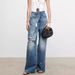 Women's Clothing Minimalist, Cool And Fashionable Style, Turkish Imported Ripped Irregular Folded Placket, Lazy Jeans For Women_ecoleips.com
