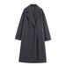 Fashion Casual Lapel Long Wool Jacket_ecoleips.com