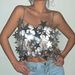 Verve 2025 Summer New Hollow Out Shiny Sequin Star Pendant Midi Skirt LBZ20404_ecoleips.com