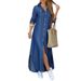 Women's Fashion Long Sleeve Printed Dress Style Spring Summer New Sexy Shirt Skirt Clothing_ecoleips.com