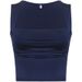 European And American Style Sexy Low-cut Square-neck Slim-fit Tank Top For Women, Summer Solid Color Ruched Strapless_ecoleips.com