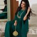 Verve MQ106 Arab Dubai Muslim Fashion Street Abaya Pullover Pleated Robe Large Size Dress_ecoleips.com