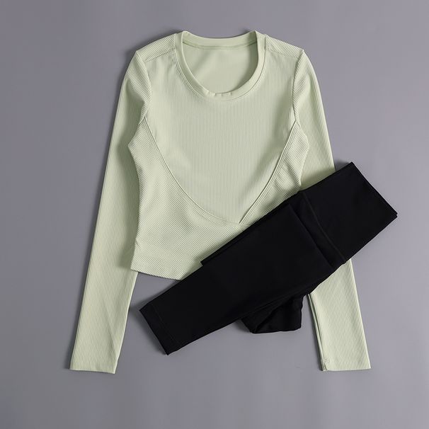 Sports Suit For Women, Long Sleeves, Tights, Sexy, Quick Drying T Shirts, Slimming Short Fitness Tops, Internet Celebrity Running Yoga Clothes_ecoleips.com