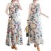 Real Shot Of The 2024 Summer New Bohemian Plus-size Sleeveless Round-neck Printed Mid-length Dress For Women_ecoleips.com