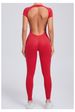 Tight Fitting Quick Drying Yoga Jumpsuit One-piece Yoga Suit Short Sleeved Backless Hip Lifting Exercise Fitness Suit_ecoleips.com