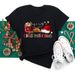 European And American Cross-border Foreign Trade Women's Clothing Christmas-themed Round-neck Printed Short-sleeve_ecoleips.com