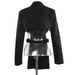 K Personalized Backless Cut Irregular Waist Cinched Suit Jacket Top_ecoleips.com