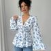 2026 Fresh And Sweet Wind Autumn And Winter High Waist Printing Age-reducing Floral Shirt Top Women_ecoleips.com
