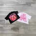 Women's Loose Trendy Summer Top American Street Style Letter Print Cross Border Pattern 2025 Fashion Wholesale_ecoleips.com