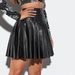 Women's fashion sexy skirt PU leather skirt_ecoleips.com