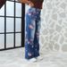 High waist new style printed jeans 2024 loose straight flower pattern European and American women's pants long wholesale_ecoleips.com